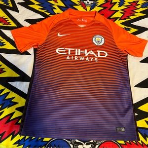 Nike Manchester City Orange Etihad Airways 2016/17 Third Replica Dri-Fit Jersey
